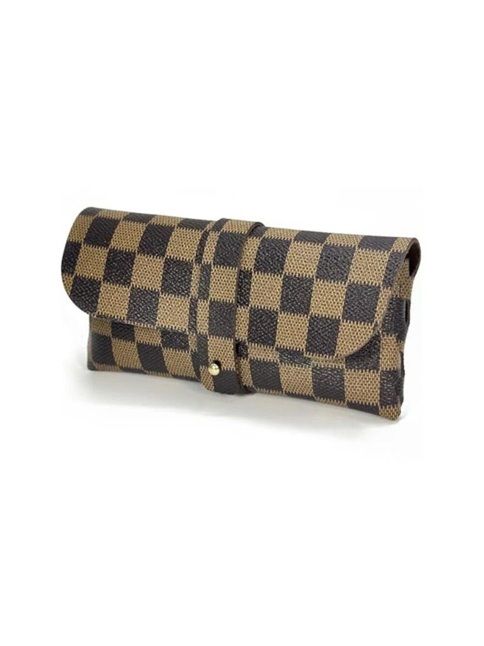 Fashion and Trendy Black and Brown Glasses Storage Bag Fashion Sunglasses Case